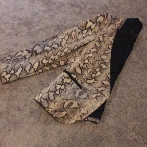 Zara snake skin print blazer